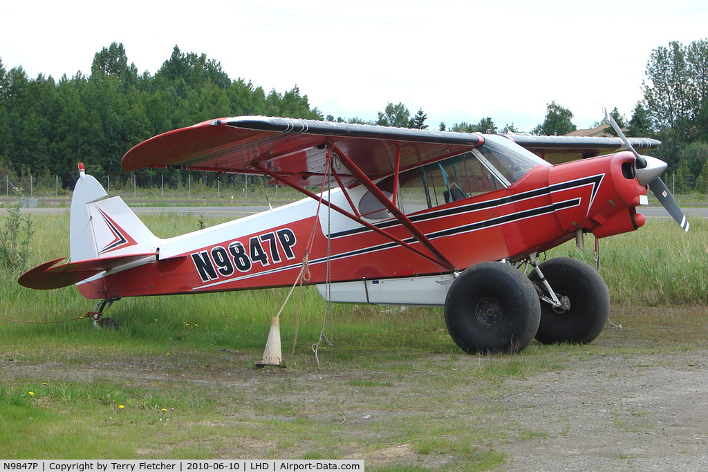 N9847P, 1976 Piper PA-18-150 Super Cub C/N 18-7609037, 1976 Piper PA-18-150, c/n: 18-7609037 at Lake Hood