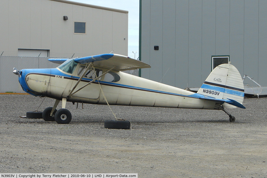 N3903V, 1948 Cessna 170 C/N 18213, 1948 Cessna 170, c/n: 18213 at Lake Hood
