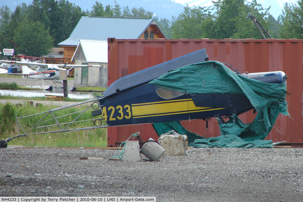 N44233, 1946 Taylorcraft BC12-D C/N 10033, Remains of 1946 Taylorcraft BC12-D, c/n: 10033 at Lake Hood