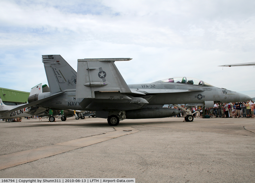 166794, Boeing F/A-18F Super Hornet C/N F167, Static display during LFTH Open Day 2010...