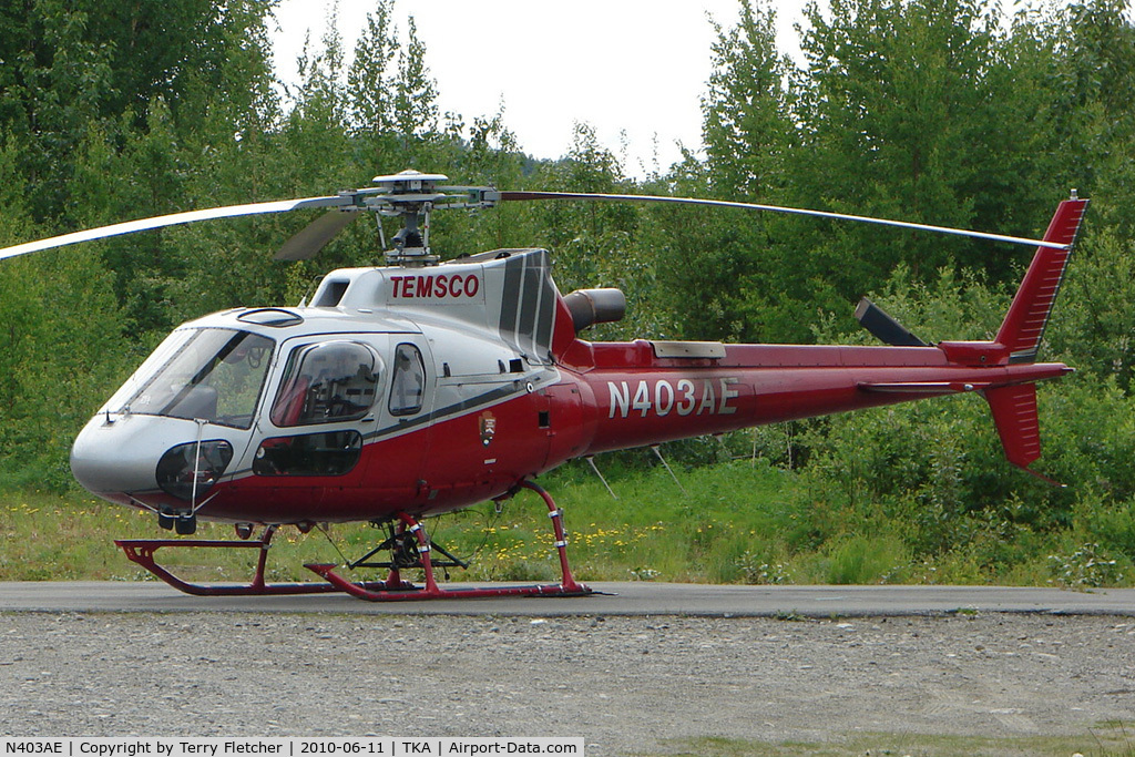 N403AE, 2000 Eurocopter AS-350B-3 Ecureuil Ecureuil C/N 3281, 2000 Eurocopter AS 350 B3, c/n: 3281 at Talkeetna