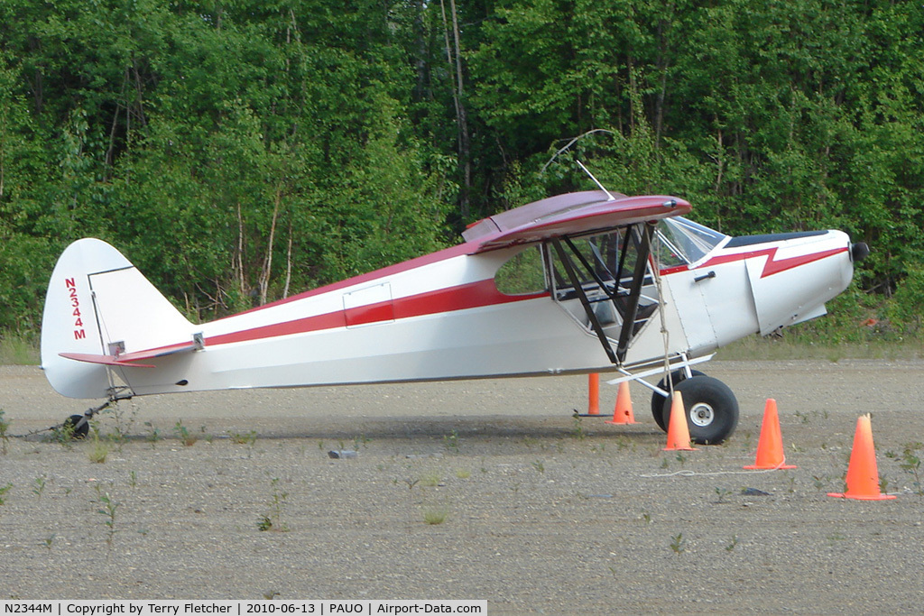 N2344M, 1946 Piper PA-12 Super Cruiser C/N 12-1485, 1946 Piper PA-12, c/n: 12-1485 at Willow AK