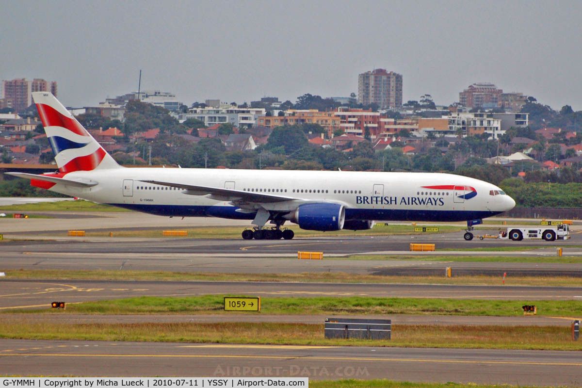 G-YMMH, 2000 Boeing 777-236/ER C/N 30309, At Sydney