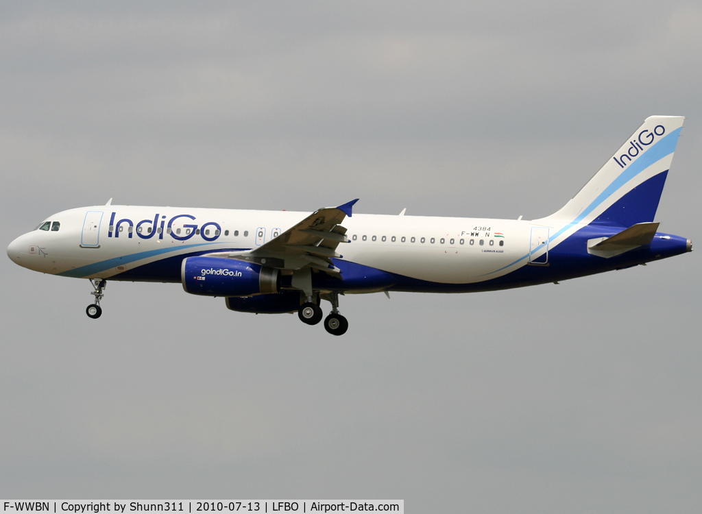 F-WWBN, 2010 Airbus A320-232 C/N 4384, C/n 4384 - To be VT-IGT