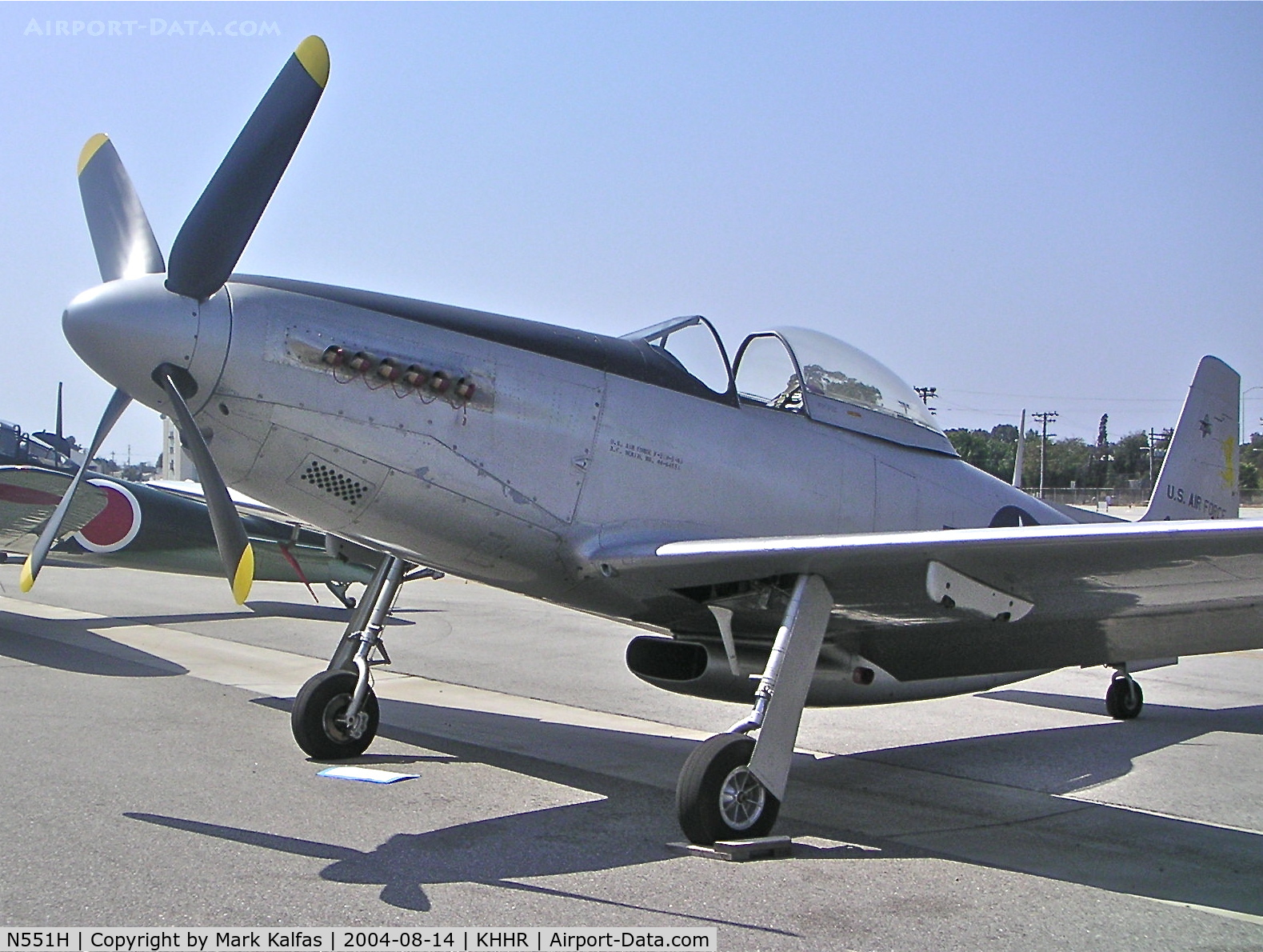 N551H, 1944 North American F-51-H-5-NA C/N 44-64314, A very rare North American P-51H Mustang, N551H on the ramp at the 2004 Air Faire KHHR.