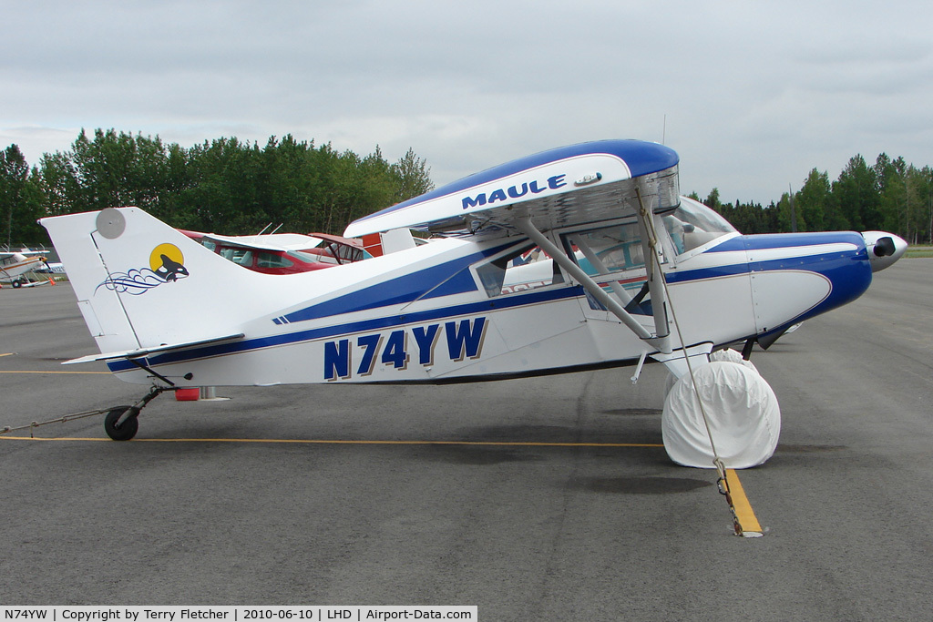 N74YW, 1974 Maule M-5-210C Strata Rocket C/N 6044C, 1974 Maule M-5-210C, c/n: 6044C at Lake Hood