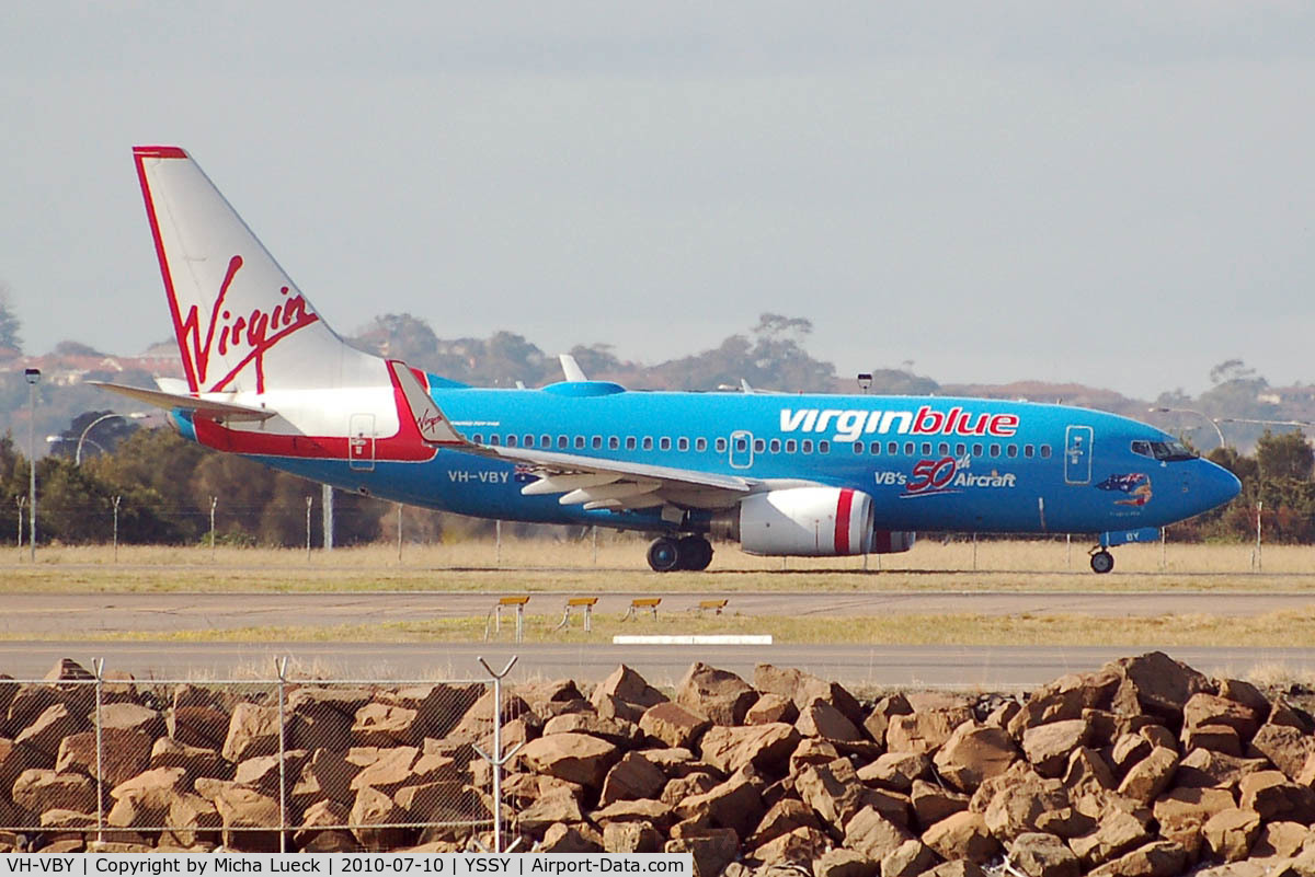 VH-VBY, 2005 Boeing 737-7FE C/N 34323, At Sydney