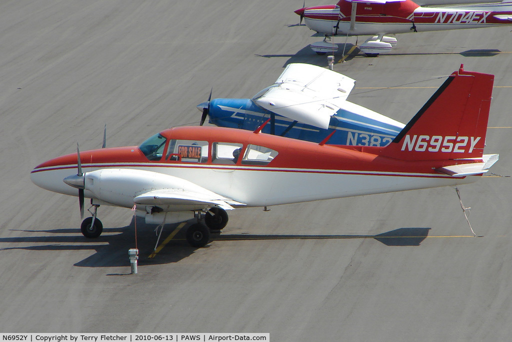 N6952Y, 1969 Piper PA-23-250 C/N 27-4316, 1969 Piper PA-23-250, c/n: 27-4316 at Wasilla