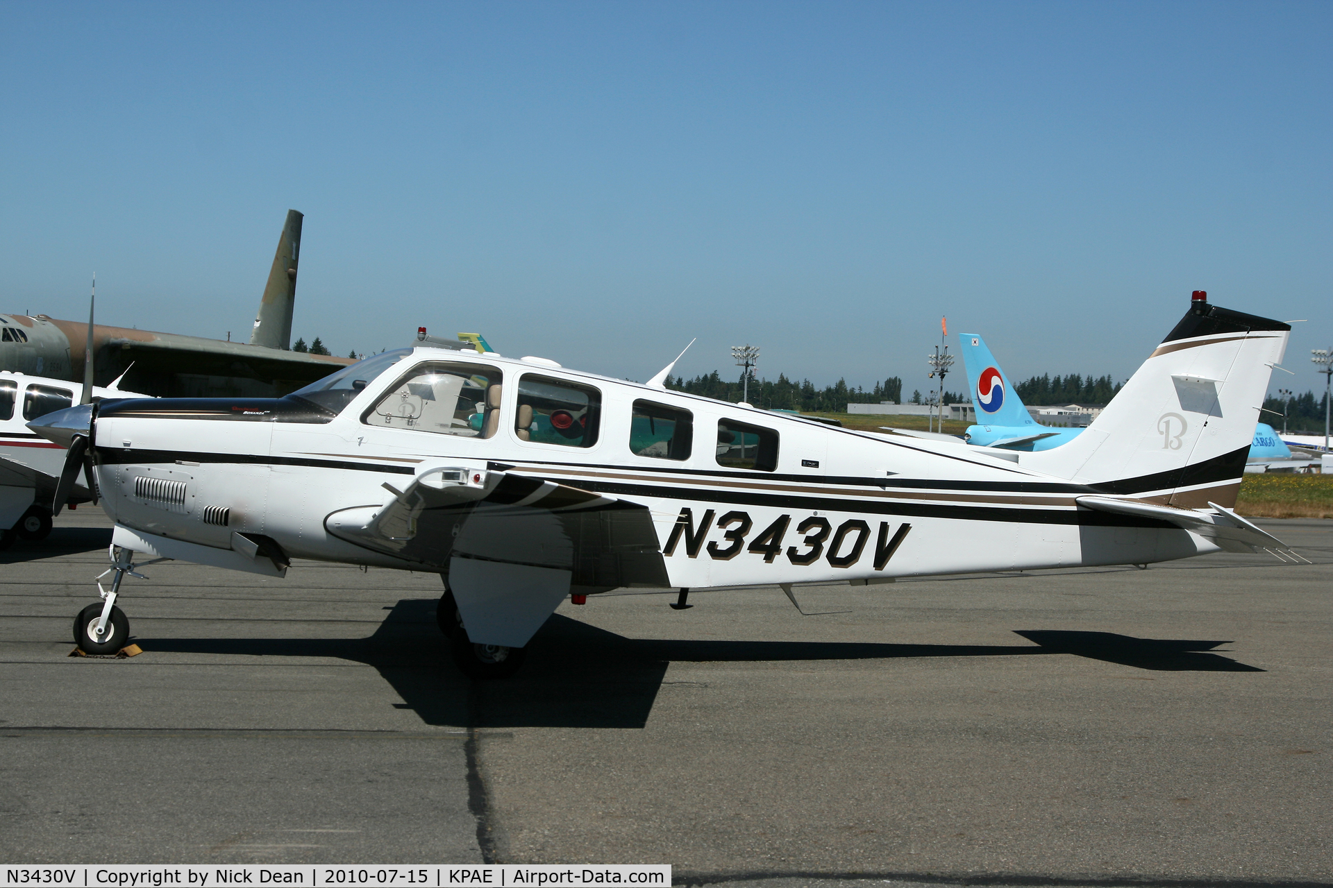N3430V, 2008 Beechcraft G36 Bonanza C/N E-3830, KPAE