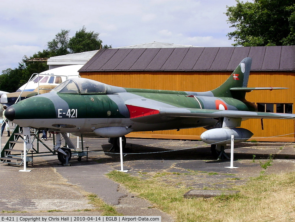 E-421, Hawker Hunter F.51 C/N 41H/680280, preserved at the Brooklands Museum