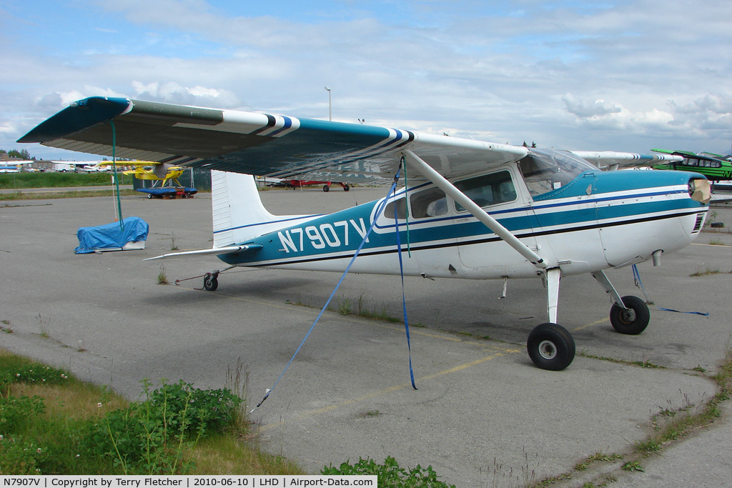 N7907V, 1966 Cessna 180H Skywagon C/N 18051807, 1966 Cessna 180H, c/n: 18051807 at Lake Hood