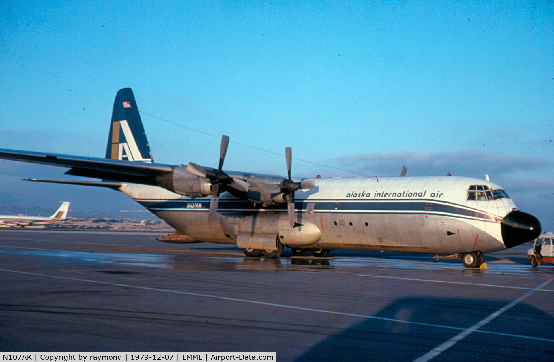 N107AK, 1972 Lockheed L-100-30 Hercules (L-382G) C/N 382-4472, A very rare site!!!! Alaska International C130 called for an overnight stop over. Really fantastic....