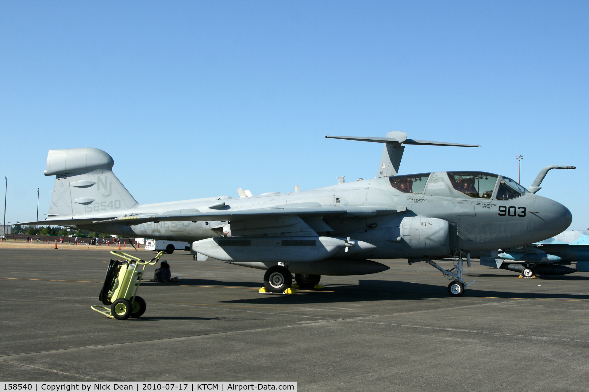 158540, Grumman EA-6B Prowler C/N P-18, KTCM