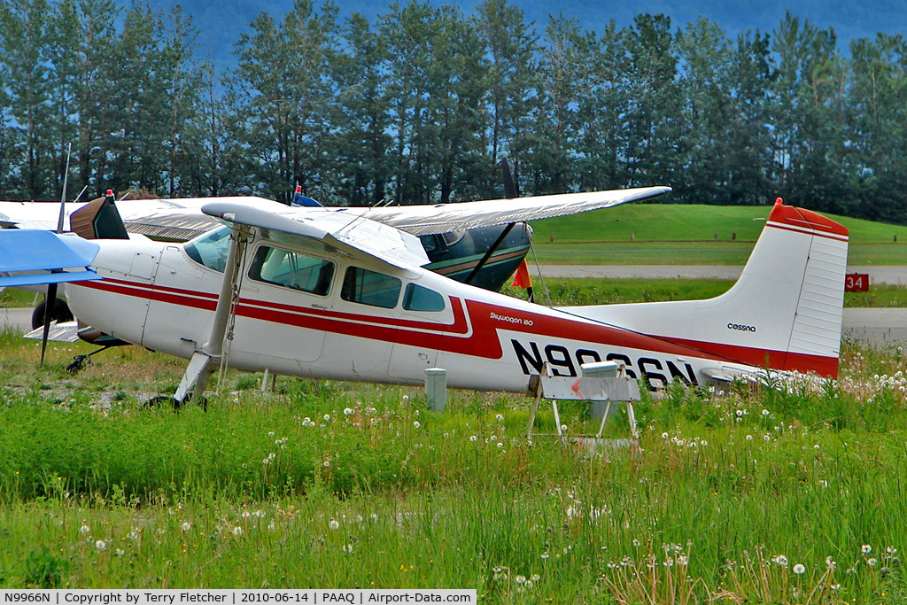 N9966N, 1975 Cessna 180J C/N 18052621, 1975 Cessna 180J, c/n: 18052621 at Palmer