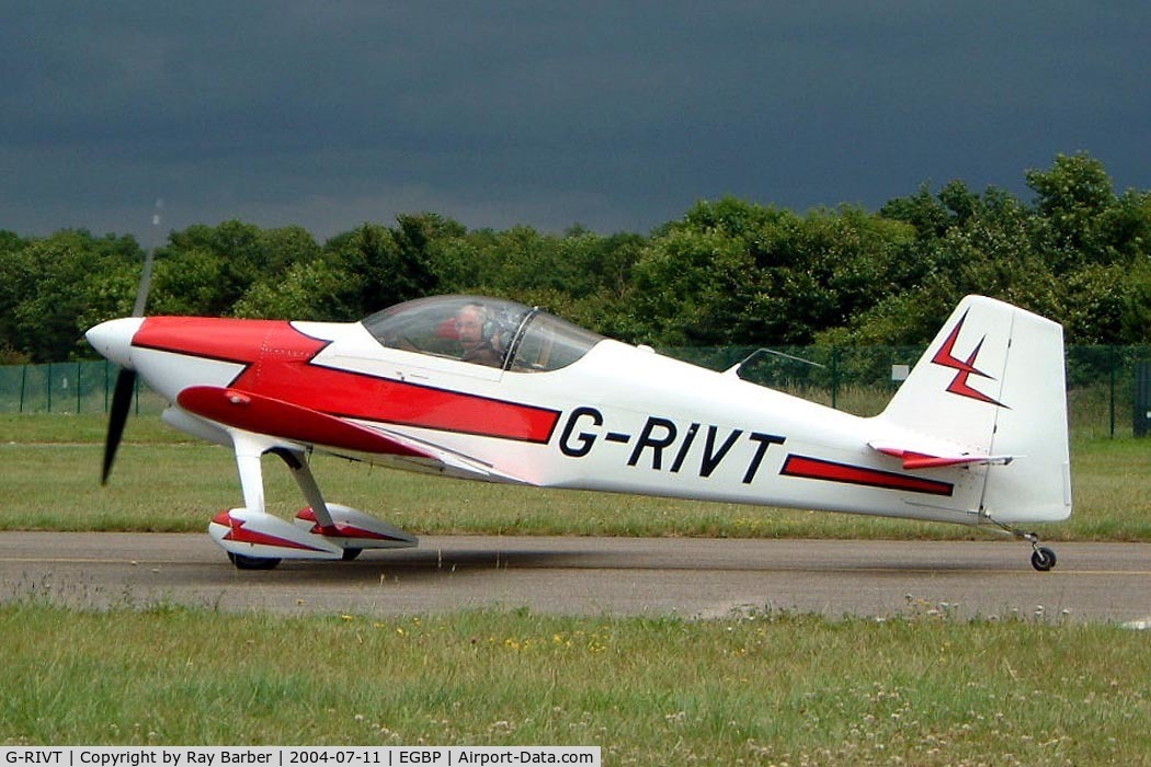 G-RIVT, 1996 Vans RV-6 C/N PFA 181-12743, Van's RV-6 [PFA 181-12743] Kemble~G 11/07/2004. Seen taxiing out for departure.