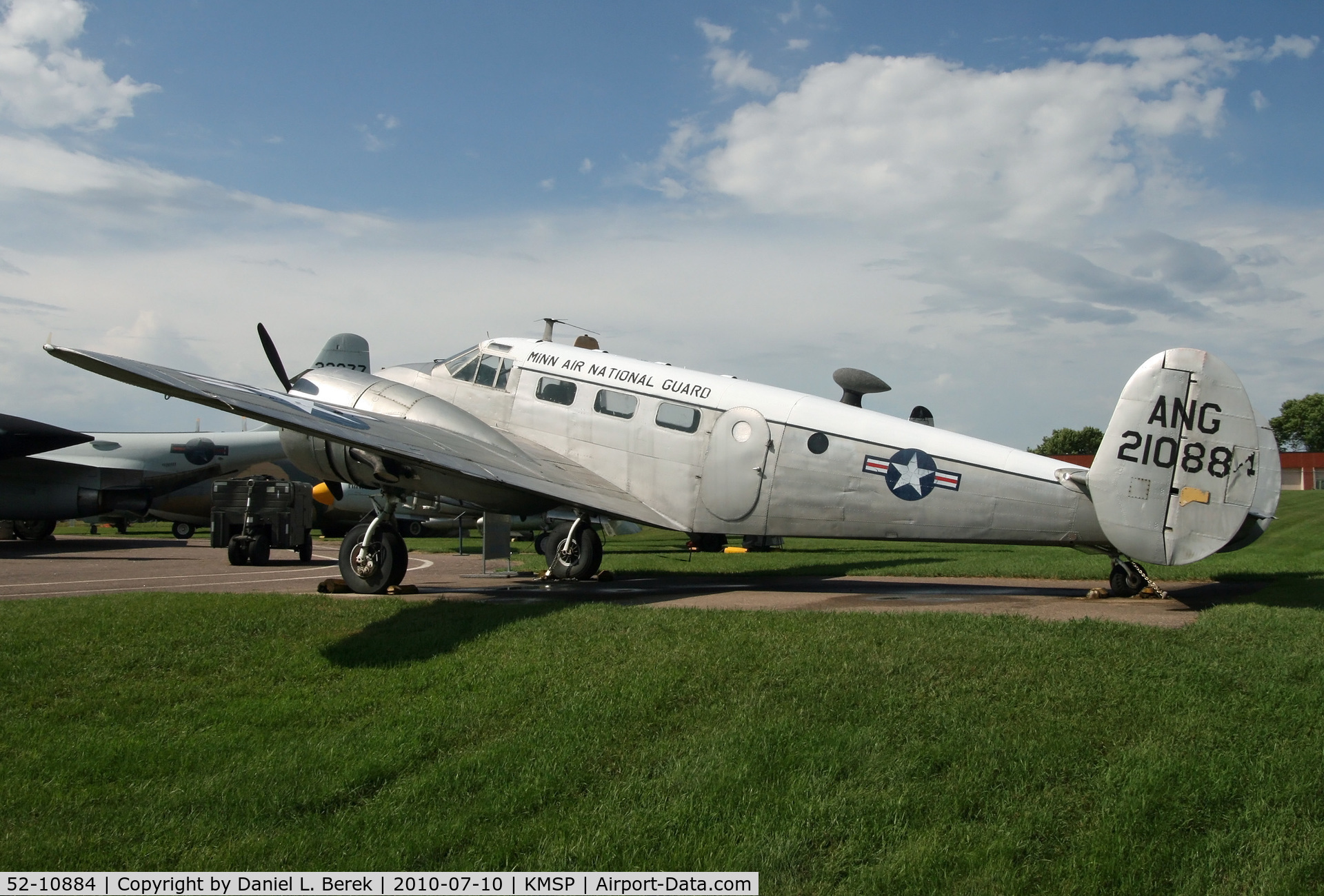 52-10884, 1952 Beech C-45H Expeditor C/N AF-814, Classic twin Beech on display at the Minnesota Air Guard Museum.
