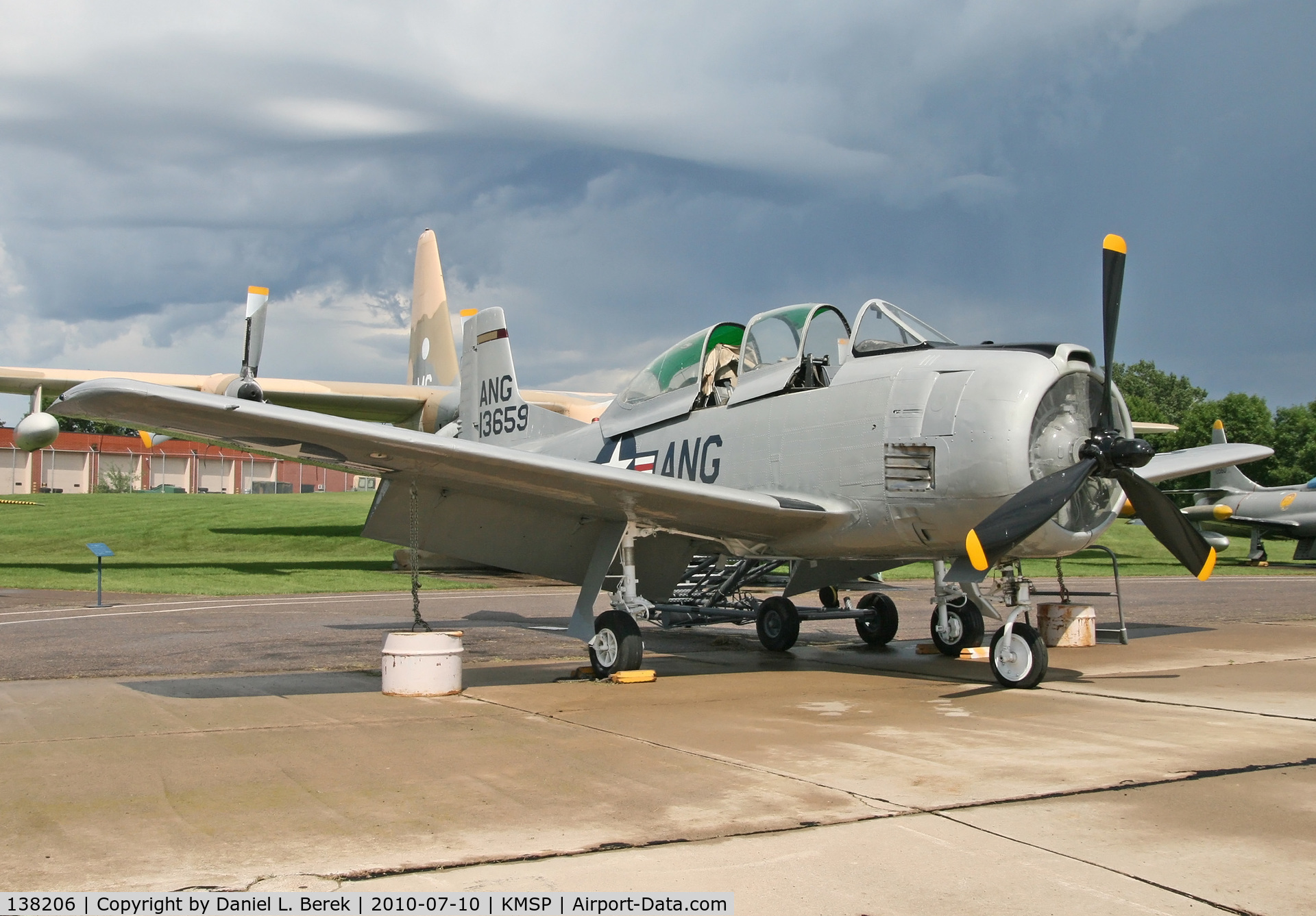 138206, North American T-28B Trojan C/N 200-277, This trainer is the newest addition to the fine Minnesota Air Guard Museum collection.
