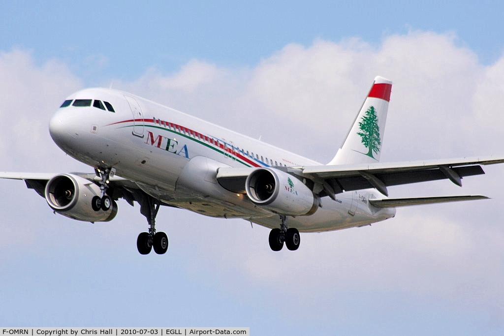 F-OMRN, 2010 Airbus A320-232 C/N 4339, Middle East Airlines Airbus A320-232