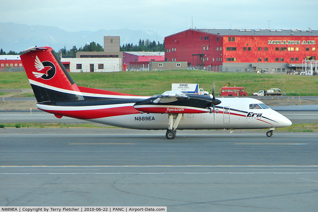 N889EA, 1992 De Havilland Canada DHC-8-106 Dash 8 C/N 322, Era Aviation 1992 Dehavilland DHC-8-106, c/n: 322 at Anchorage