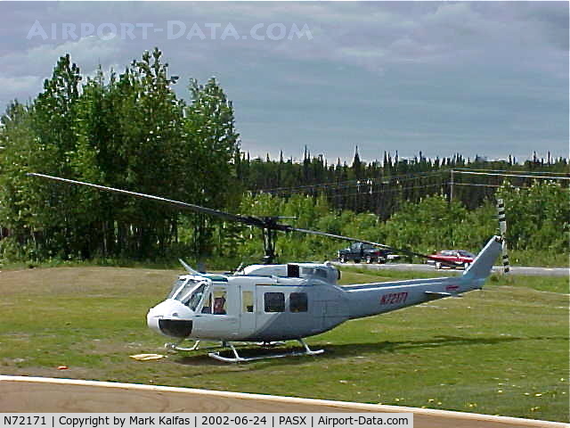 N72171, 1965 Bell UH-1H C/N 65-09744, Bell UH-1H, N72171 at a pad north of PASX.