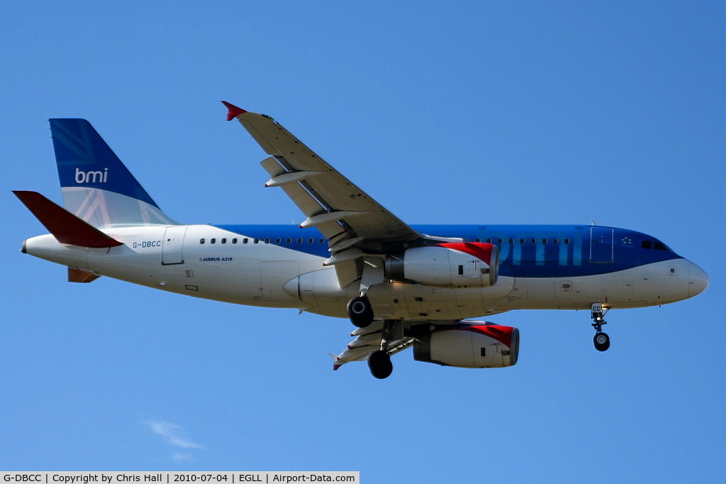 G-DBCC, 2004 Airbus A319-131 C/N 2194, BMI British Midland