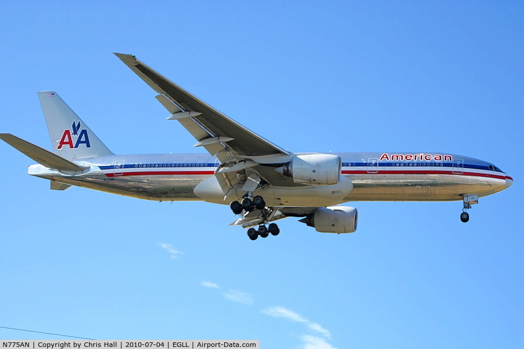 N775AN, 1999 Boeing 777-223 C/N 29584, American Airlines