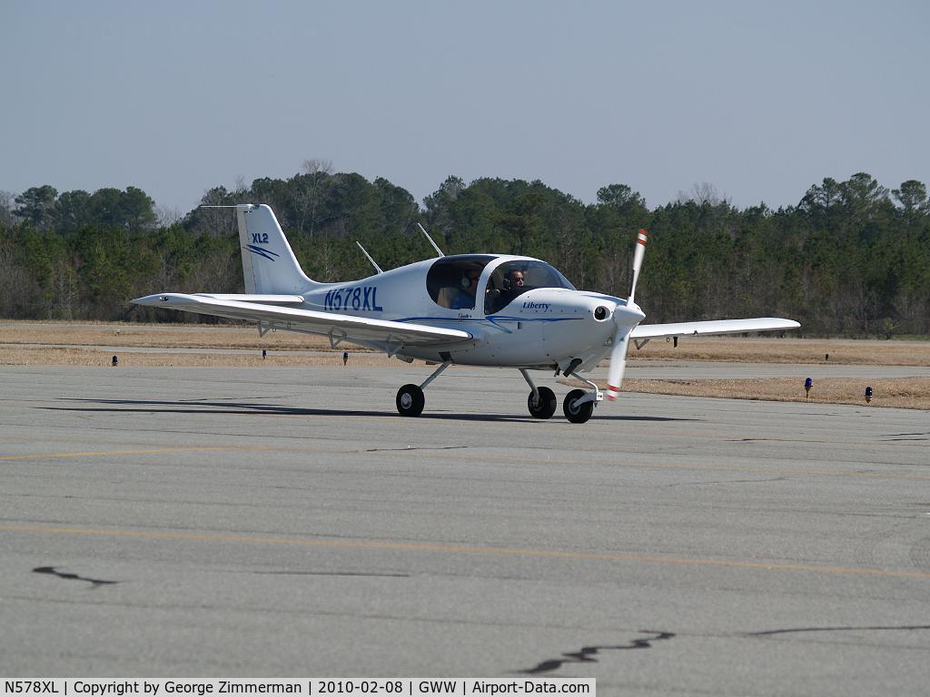 N578XL, 2007 Liberty XL-2 C/N 0062, Returning to Goldsboro-Wayne homebase after flight