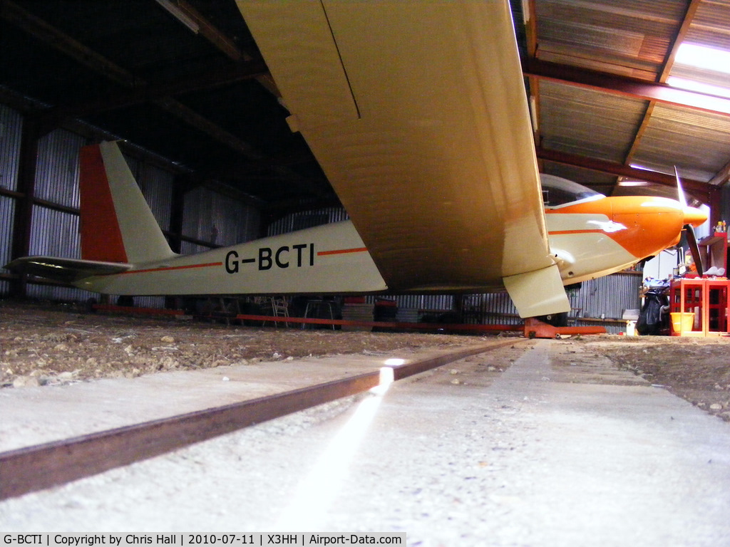 G-BCTI, 1974 Schleicher ASK-16 C/N 16029, at Hinton in the Hedges,