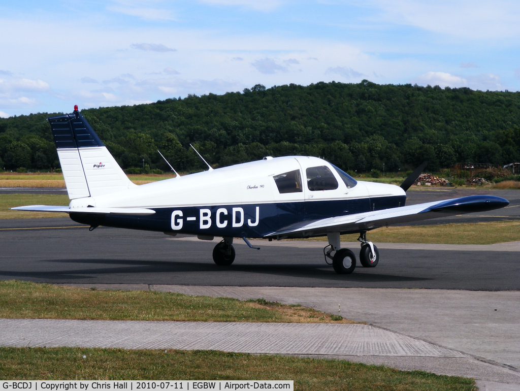 G-BCDJ, 1968 Piper PA-28-140 Cherokee C/N 28-24276, privately owned