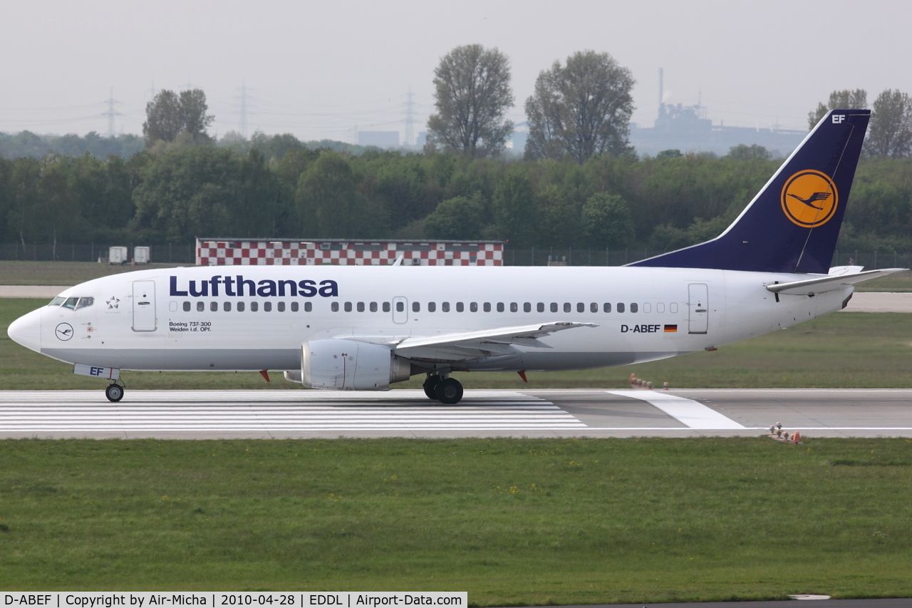 D-ABEF, 1991 Boeing 737-330 C/N 25217, Lufthansa, Boeing 737-330, CN: 25217/2094, Aircraft Name: Weiden i. d. OPf