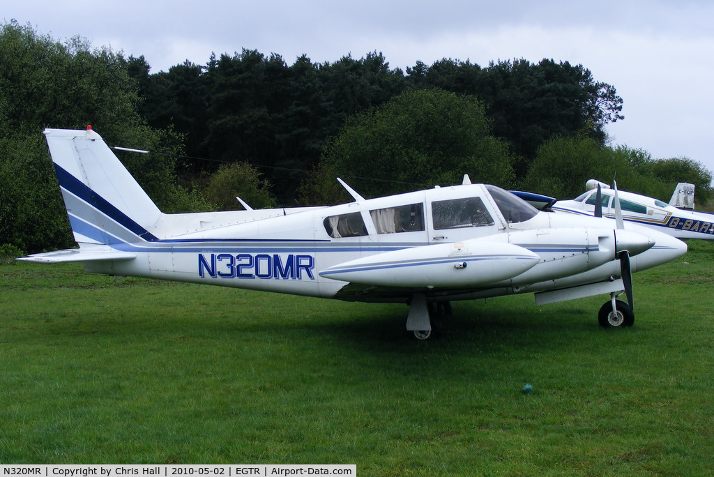 N320MR, 1969 Piper PA-30-160 C Twin Comanche C/N 30-1917, Having languished at Elstree without any markings for several years, it now has its reg number reapplied