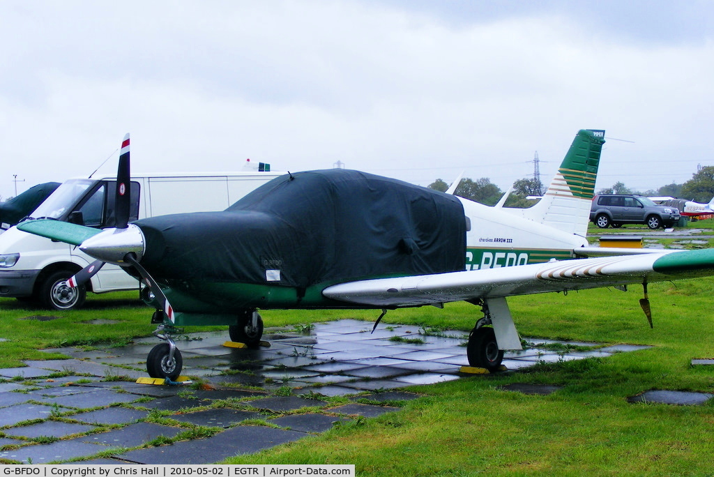 G-BFDO, 1977 Piper PA-28R-201T Cherokee Arrow III C/N 28R-7703212, privately owned