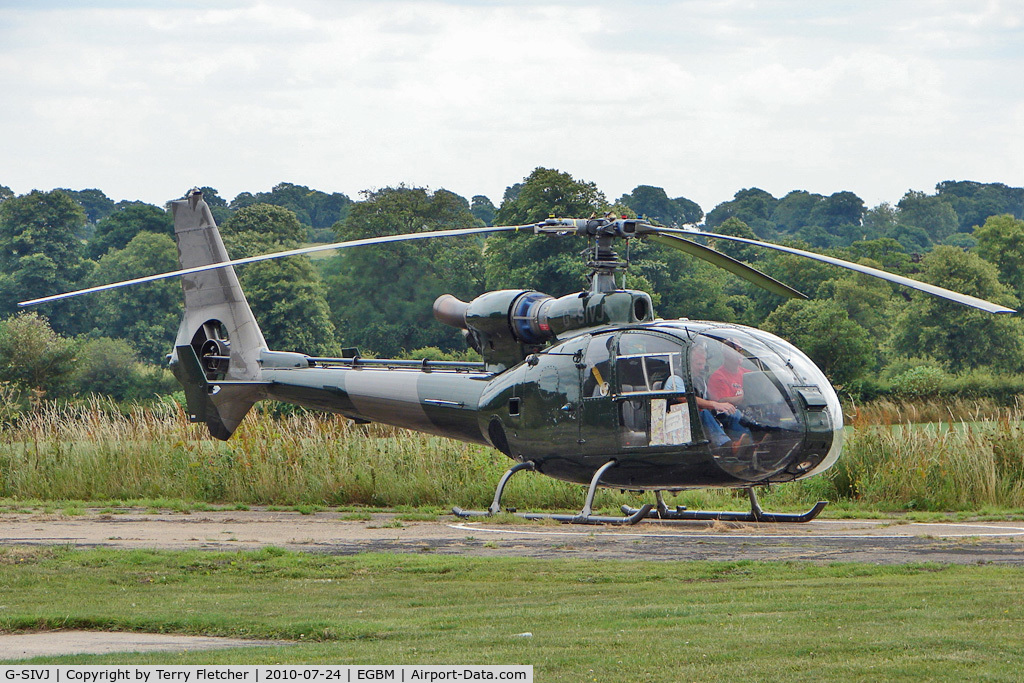 G-SIVJ, 1984 Westland SA-341C Gazelle HT2 C/N 2012, Wolverhampton based 1984 Westland Helicopters Ltd GAZELLE HT.MK2, c/n: 2012 at Tatenhill Fly-In