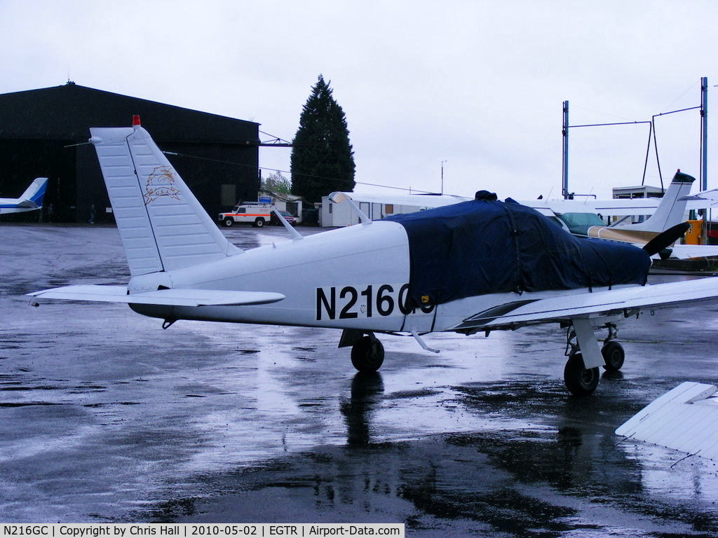 N216GC, 1971 Piper PA-28R-200 Cherokee Arrow B C/N 28R-7135151, one of the many American registered aircraft based at Elstree