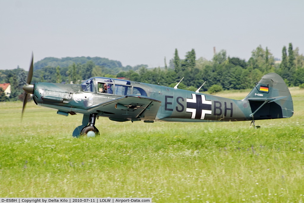 D-ESBH, Messerschmitt Bf-108B-2 Taifun C/N 3701-14, 100 years Airfield Wels-ex D-IJHW, AW167, G-AFZO, HB-ESM