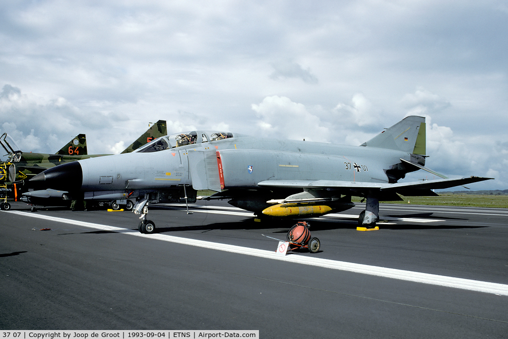 37 07, 1972 McDonnell Douglas F-4F Phantom II C/N 4359, Photo taken at the air day marking the closure of Schleswig-Jagel as a naval air station.