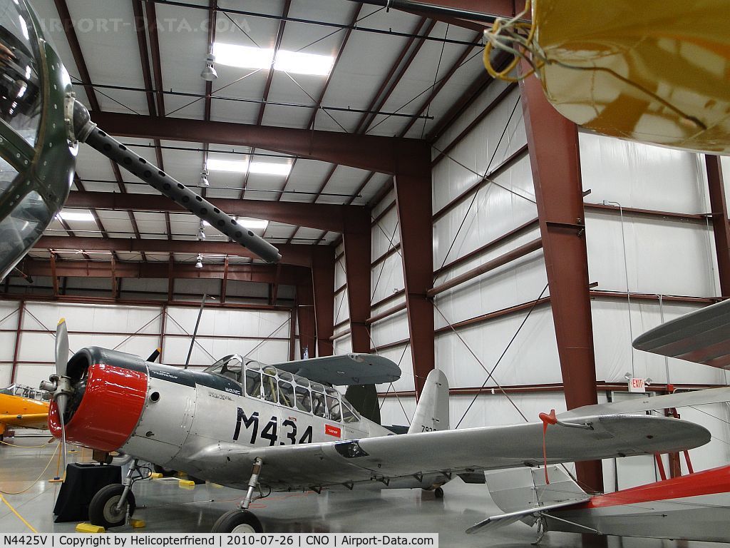 N4425V, Consolidated Vultee BT-13B (SNV-2) C/N 79-326, On display at Yank's Air Museum, Chino, Ca
