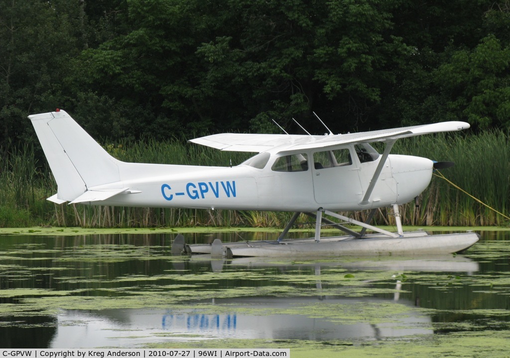 C-GPVW, 1976 Cessna 172M C/N 17267321, Cessna 172M Skyhawk moored at AirVenture 2010.