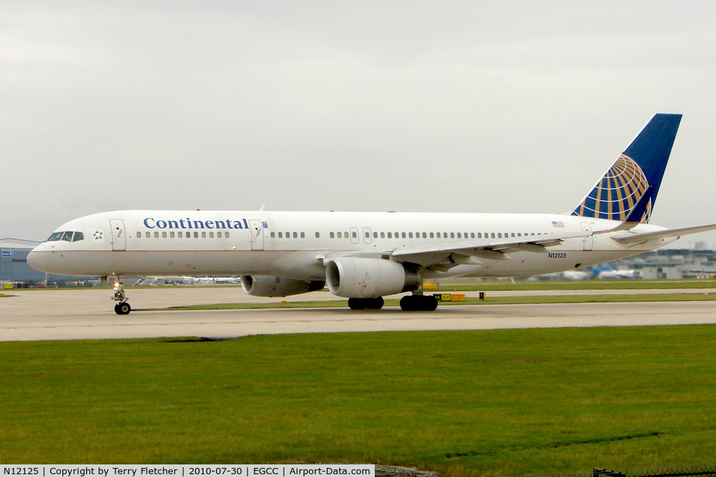 N12125, 1998 Boeing 757-224 C/N 28967, Continental's 1998 Boeing 757-224, c/n: 28967 at Manchester UK