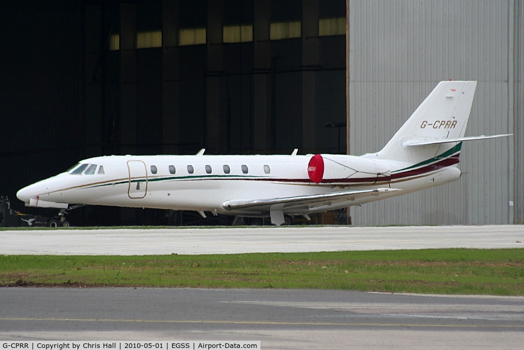 G-CPRR, 2009 Cessna 680 Citation Sovereign C/N 680-0276, Twinjet Aircraft Sales Ltd Cessna	680 Citation Sovereign