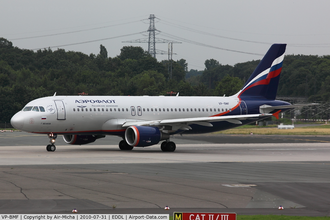 VP-BMF, 2008 Airbus A320-214 C/N 3711, Aeroflot, Airbus A320-214, CN: 3711, Aircraft Name: G. Shelihov