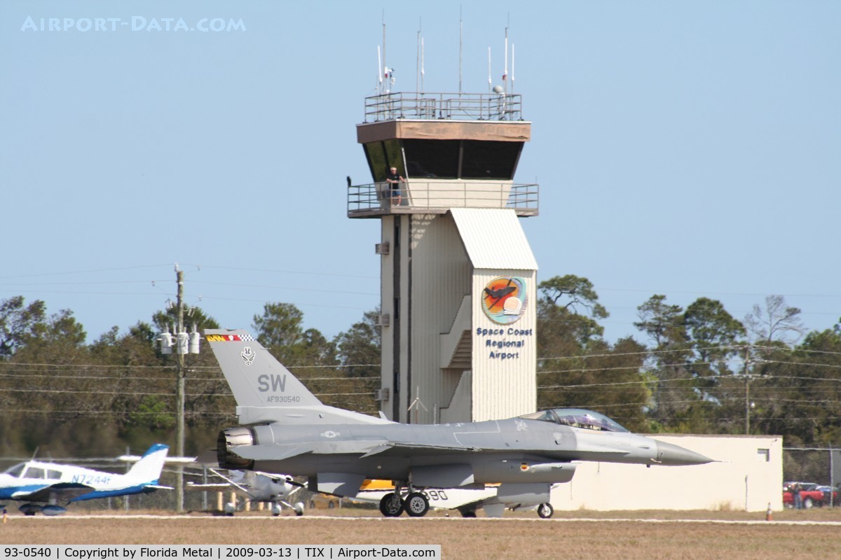 93-0540, 1993 Lockheed F-16C Fighting Falcon C/N CC-175, F-16C