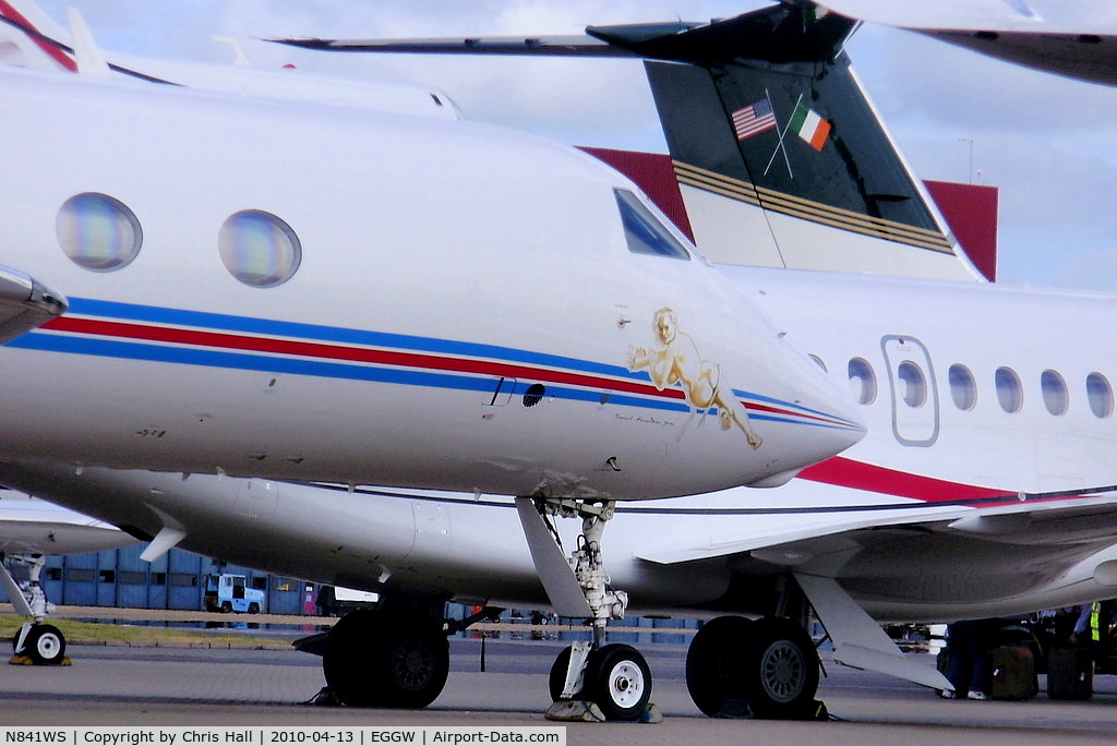 N841WS, 2007 Gulfstream Aerospace GIV-X (G450) C/N 4099, nice nose art