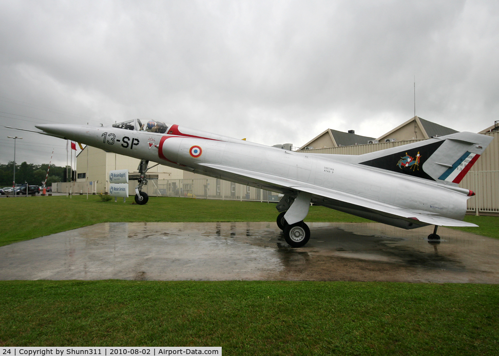 24, Dassault Mirage 5F C/N 24, Mirage 5F s/n 24 preserved at guate guard of the Messier-Bugatti factory at Molsheim, France
