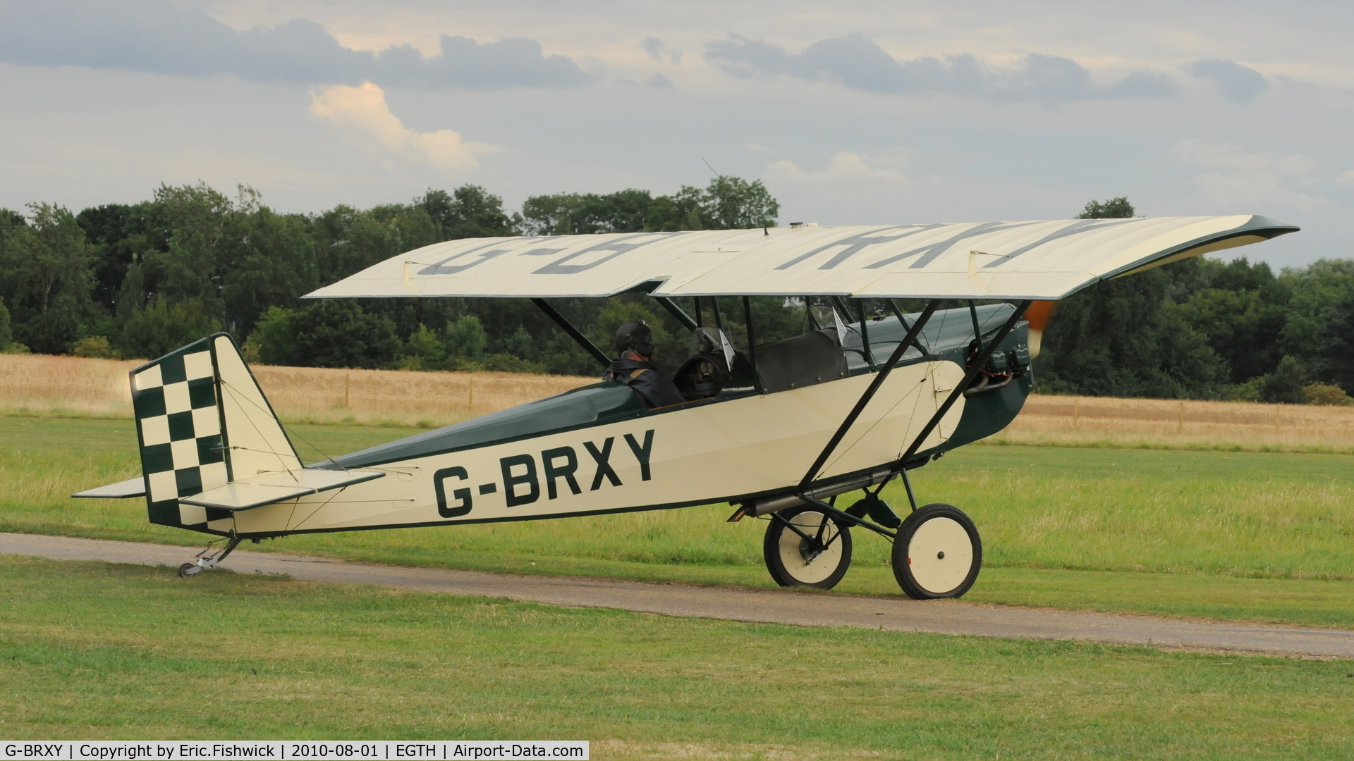 G-BRXY, 1991 Pietenpol Air Camper C/N PFA 047-11416, 2. G-BRXY departing Shuttleworth Military Pagent Air Display August 2010