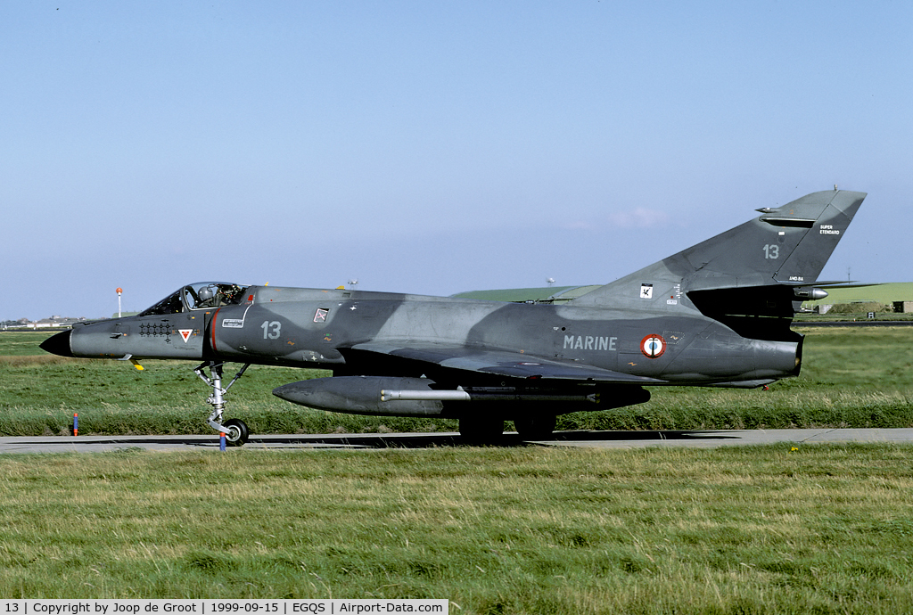 13, Dassault Super Etendard C/N 13, Its use over the Balkans resulted in multiple mission marking underneath the cockpit.