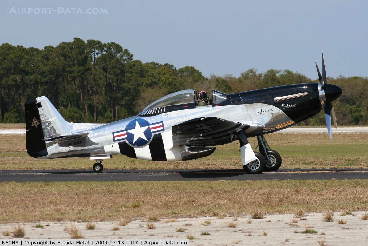 N51HY, 1944 North American P-51D Mustang C/N 45-11439, Quick Silver P-51D