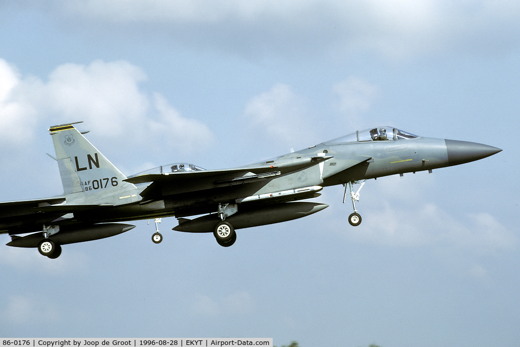 86-0176, 1986 McDonnell Douglas F-15C Eagle C/N 1027/C404, Tactical Fighter Weaponry 1996