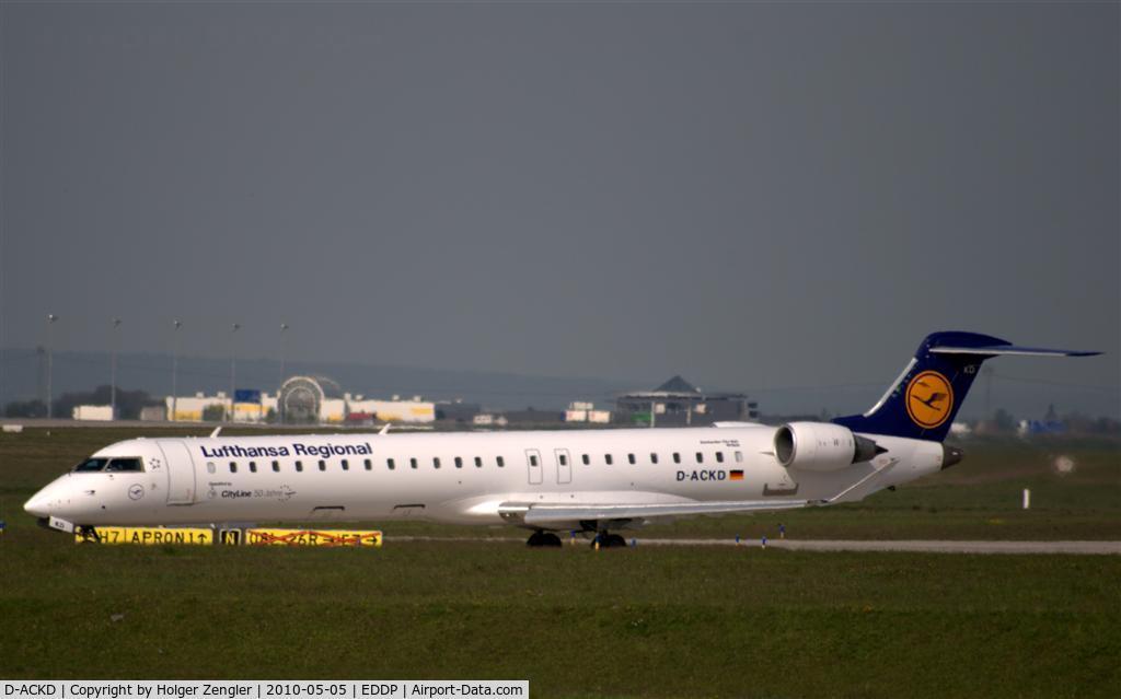 D-ACKD, 2006 Bombardier CRJ-900LR (CL-600-2D24) C/N 15080, On way to rwy 26L...