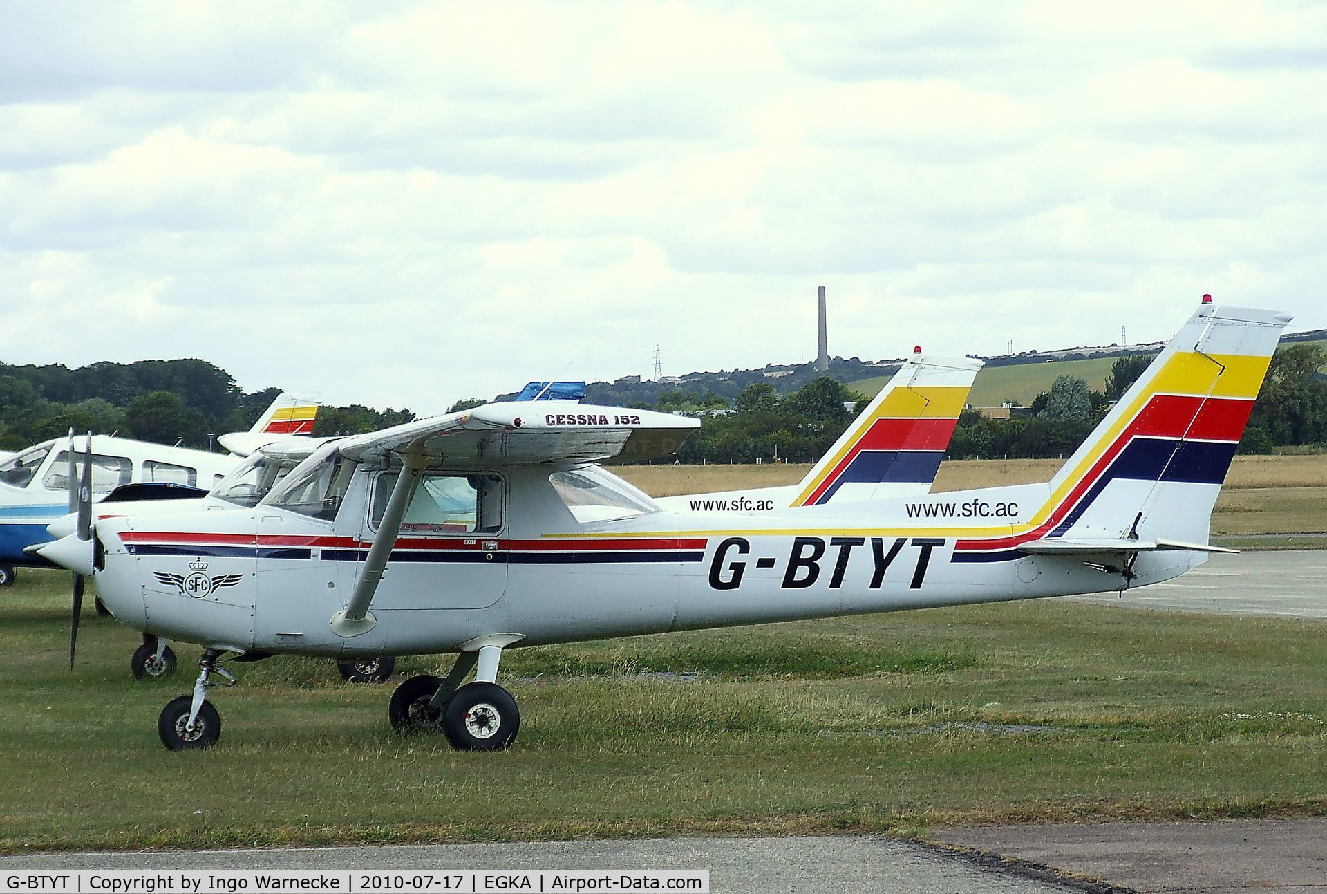 G-BTYT, 1978 Cessna 152 C/N 152-80455, Cessna 152 at Shoreham airport